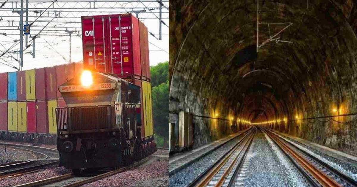 हरियाणा : रेवाड़ी में डबल स्टैक कंटेनर और दो ट्रेन वाला एशिया का पहला टनल बनकर तैयार